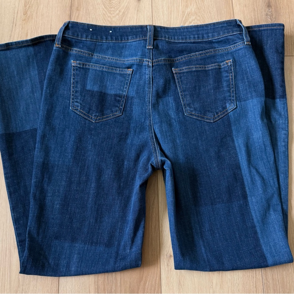 Chico's Blue Patchwork Flare Jeans - image 4